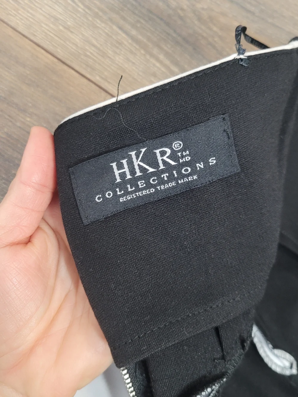 HKR Collection Black White Cocktail Evening Strapless Zipper Back Dress Sz Small - Picture 9 of 14